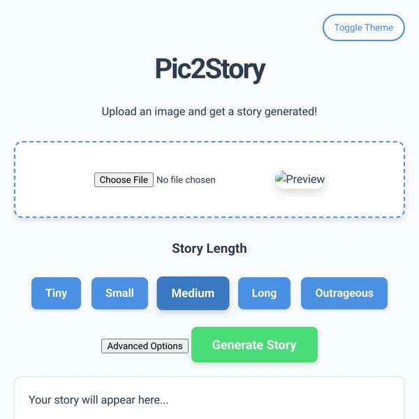 Pic2Story but with more features