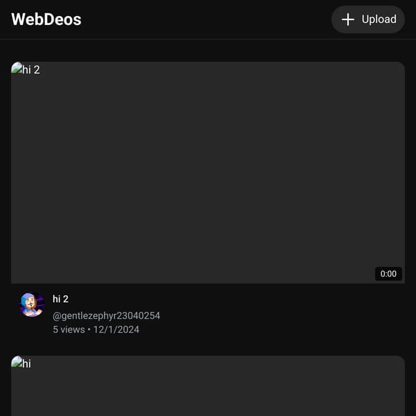 WebDeos - Multiplayer Video Platform