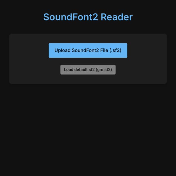 SoundFont2 Reader