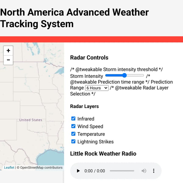Storm Tornado Radar Tracker