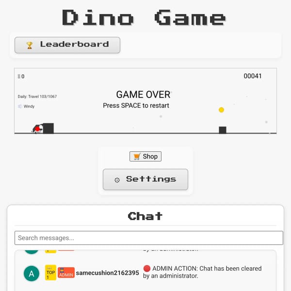 DINO GAME [CLOSED)
