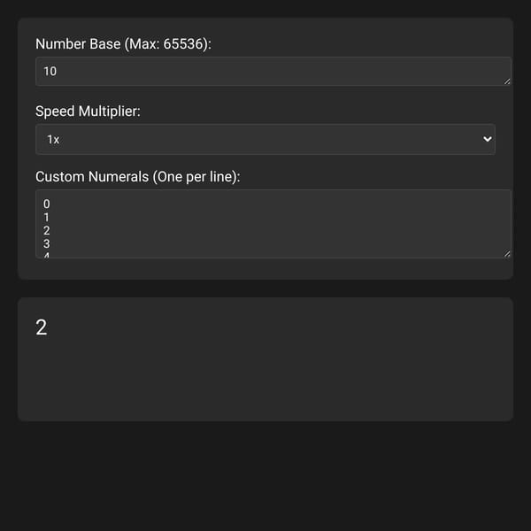 Number Base Counter