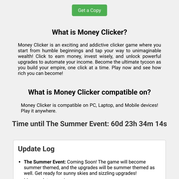 Get Money Clicker