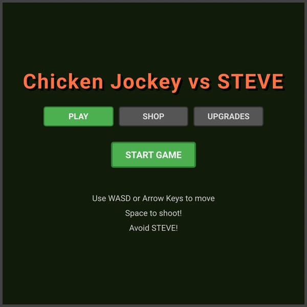 Chicken Jockey vs STEVE