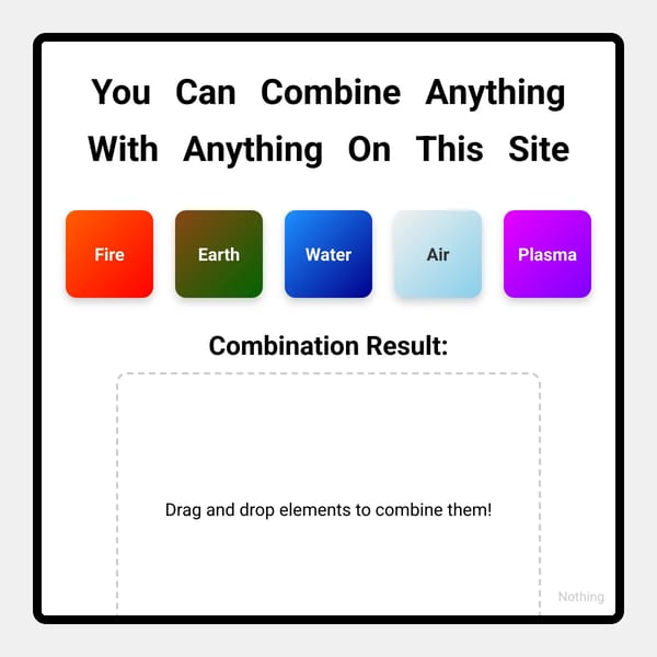 You Can Combine Anything With Anything On This Site (BETA)