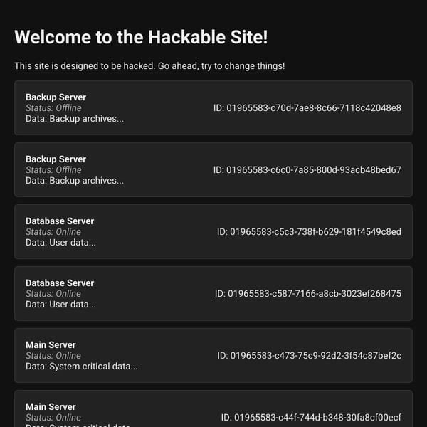 Hackable Site