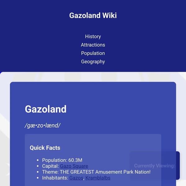 Gazoland Wiki