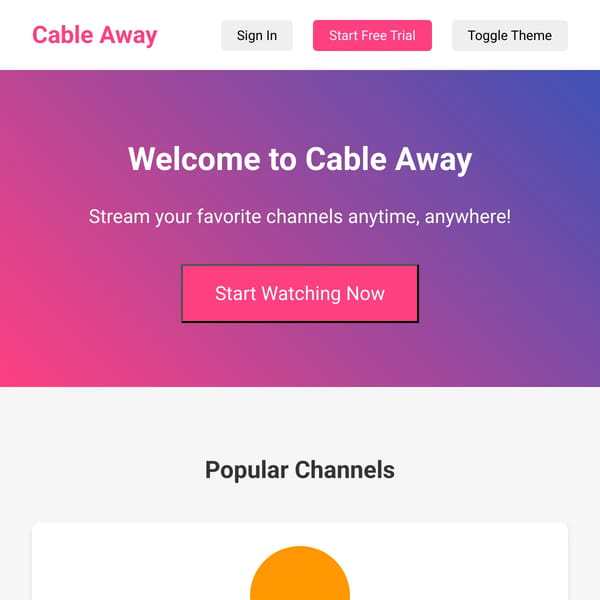 Cable Away - Your Streaming Home