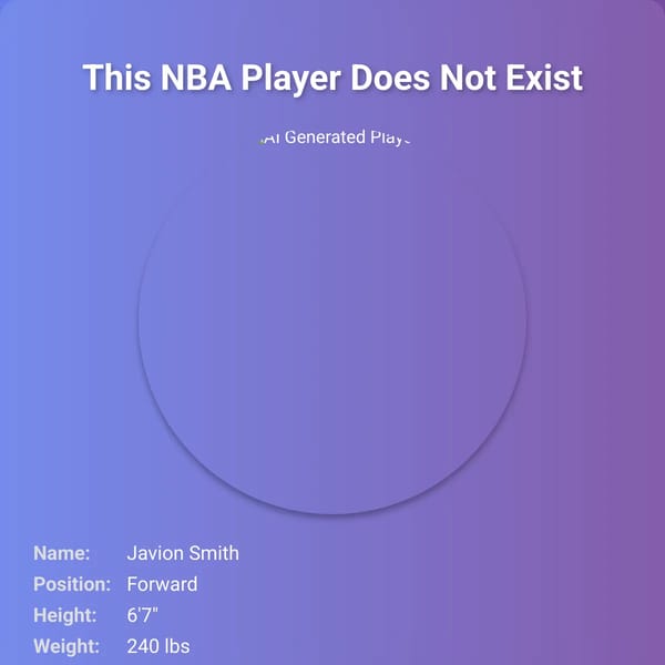 This NBA Player Does Not Exist