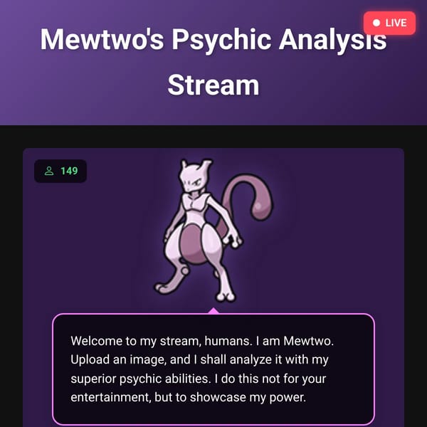 Mewtwo AI Image Analyzer