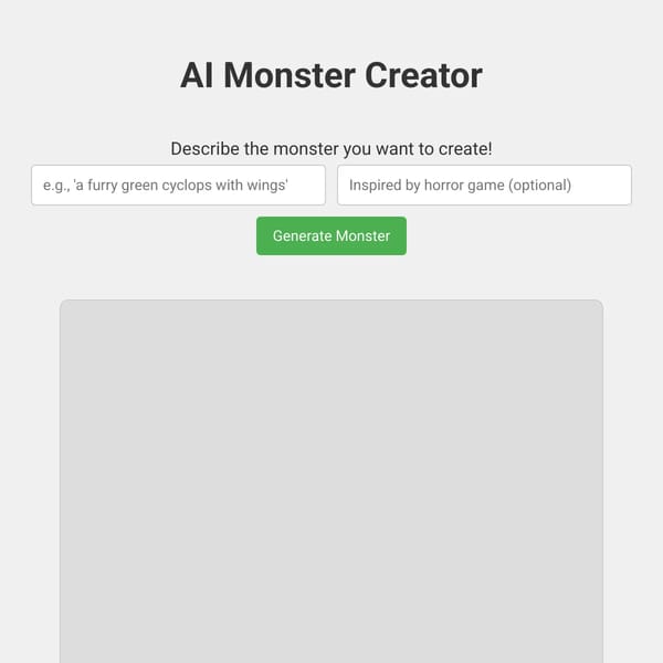 AI Monster Creator