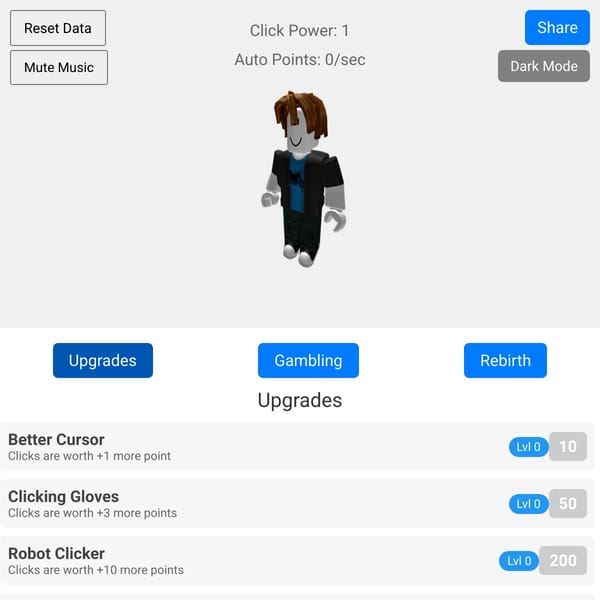 Bacon Hair Click Game