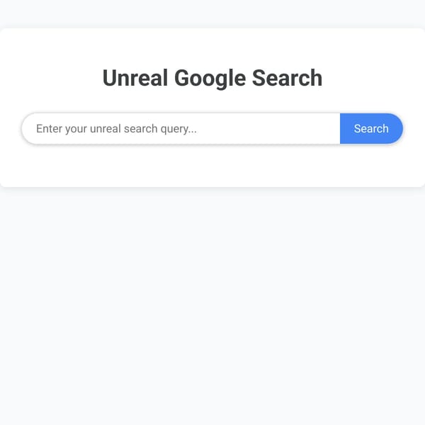 Unreal Google Search