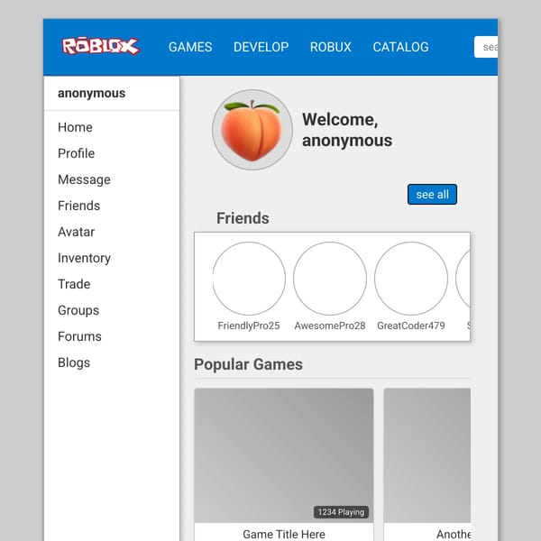 Roblox 2016 Menu Recreation