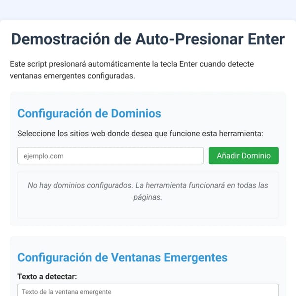 ANTI-PAUSAS-AUTOMATICO Auto-Press Enter on Popup Detection
