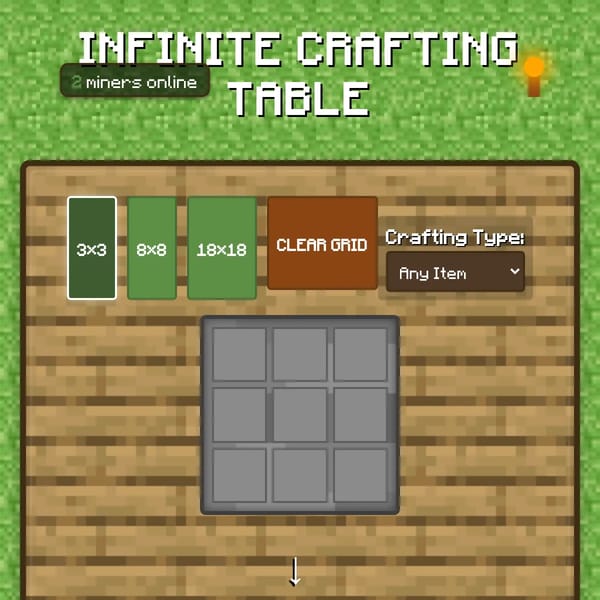 AI Minecraft Crafting Table