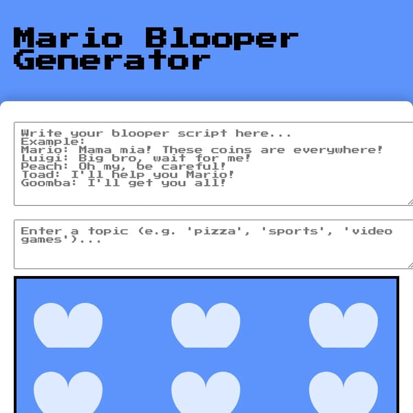 Mario Blooper Generator(prototype)