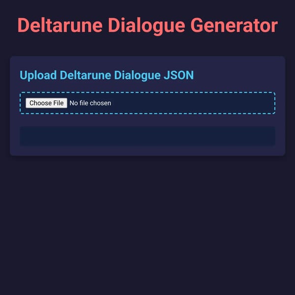 Deltarune Dialogue Generator