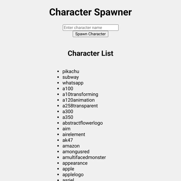 Character Spawner