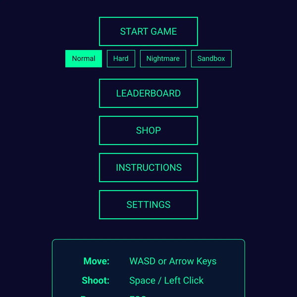 Peacefullake weird space game