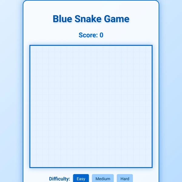 Blue Snake Game