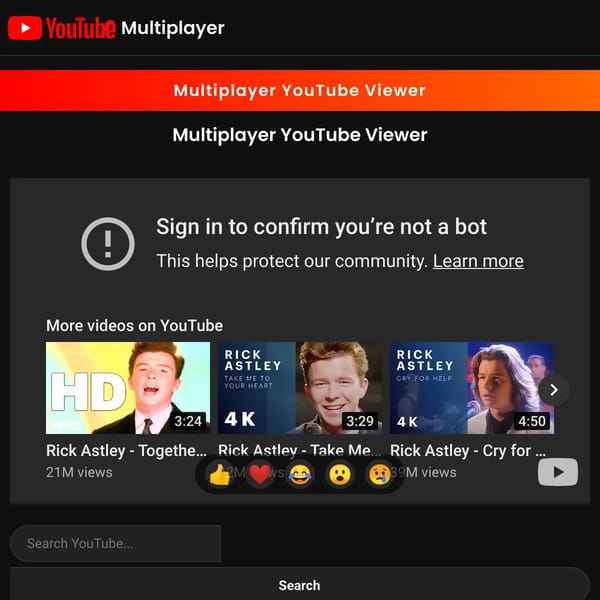 Multiplayer YouTube Viewer but has more features!