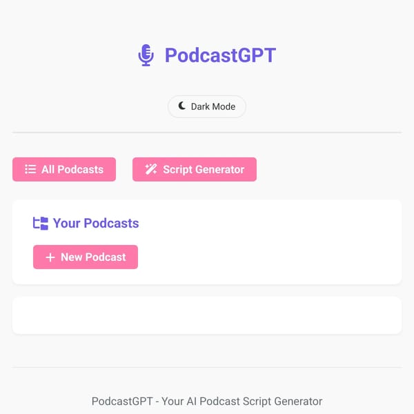 PodcastGPT - AI Podcast Script Generator