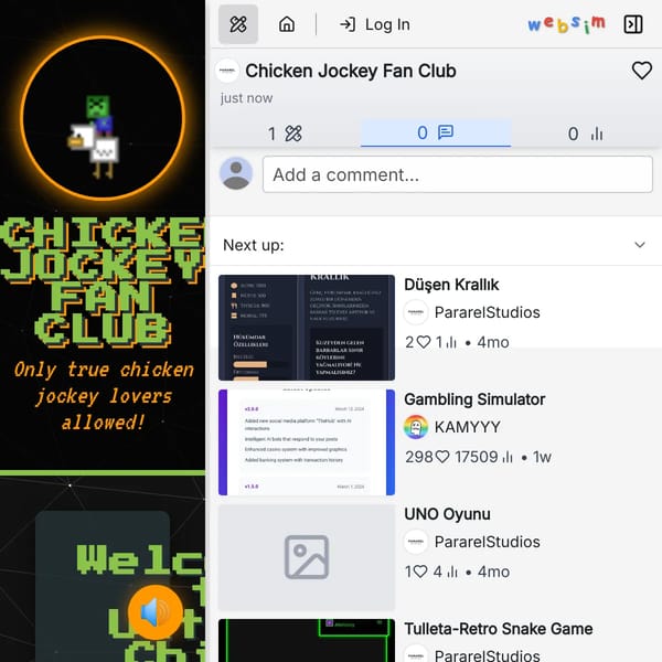 Chicken Jockey Fan Club