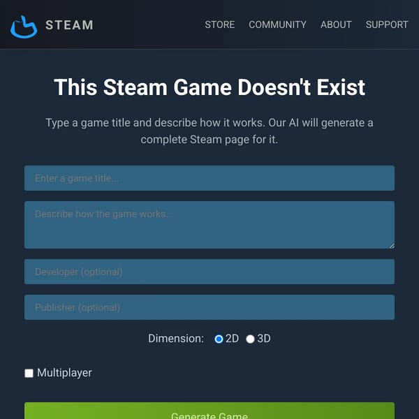 This Steam Game Doesn't Exist