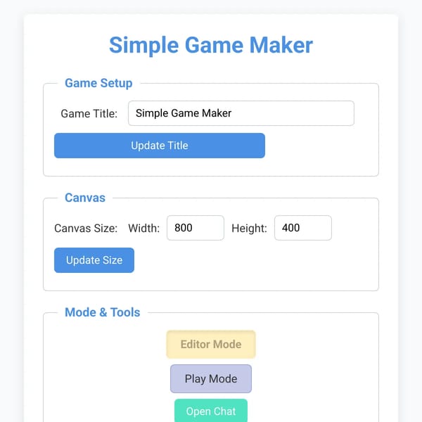 Simple Game Maker