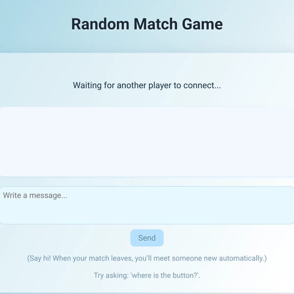 chat with a random user