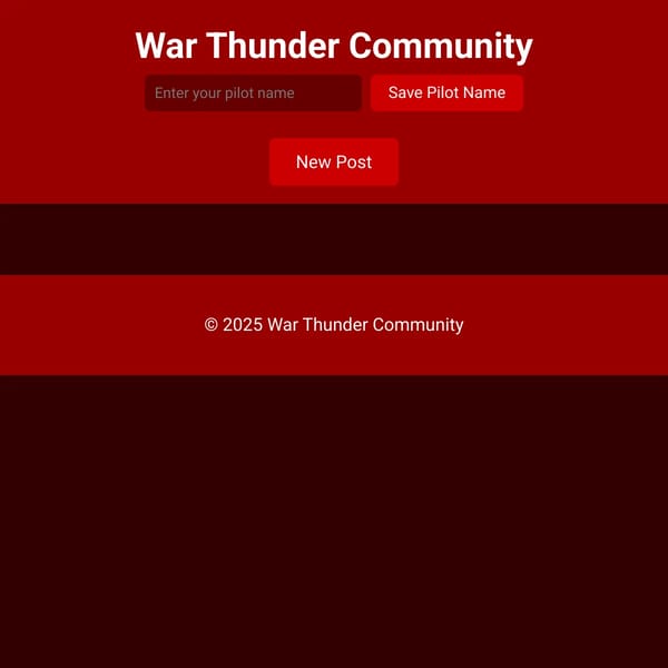 War Thunder Community