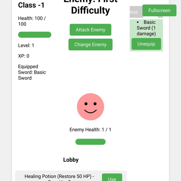 JJT RPG: Class -1 Update