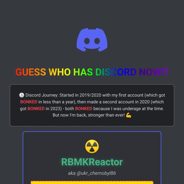 I HAVE DISCORD NOW!!1!