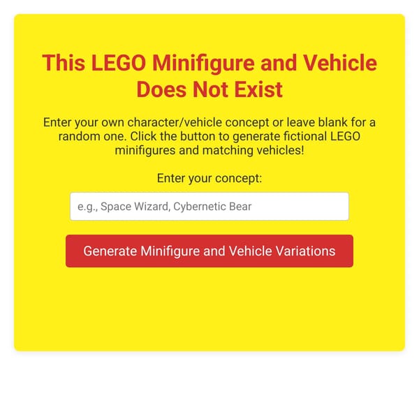 This LEGO Minifigure Does Not Exist (4 Figures, One Prompt)