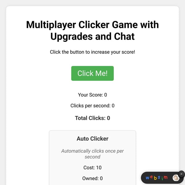 Multiplayer Clicker Game