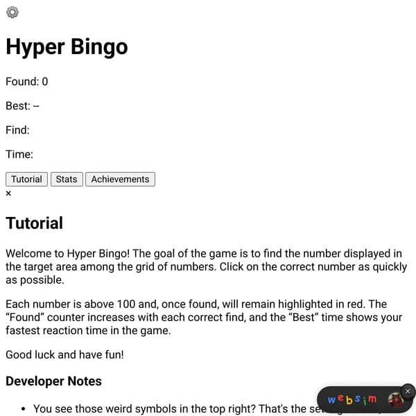 Hyper Bingo