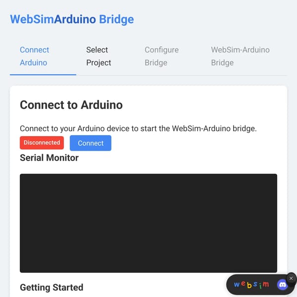 WebSim Arduino Bridge