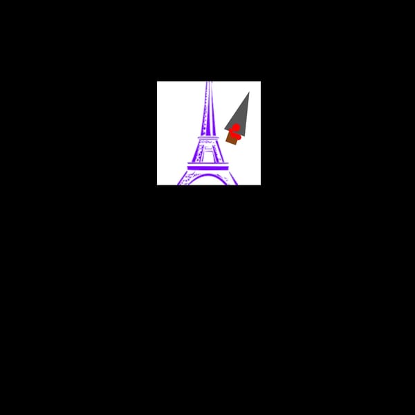 Bloody Purple Eiffel Tower