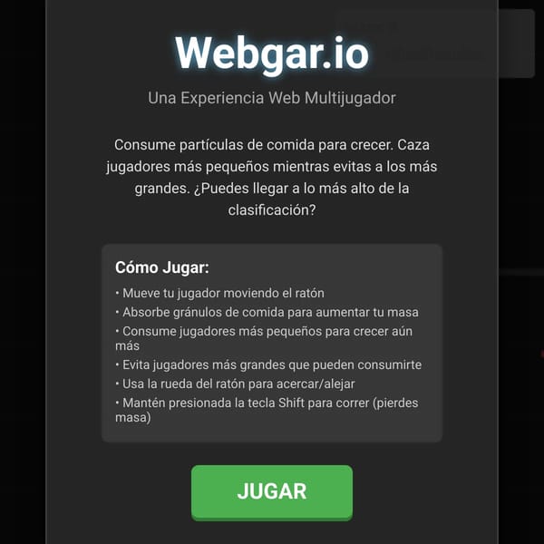 Webgar.io - Multiplayer Agar.io Clone