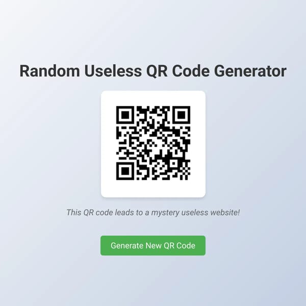 Random Useless QR Code Generator