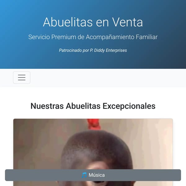 ABUELITAS EN VENTA - Arabia Saudí (Financiado por P. Diddy)
