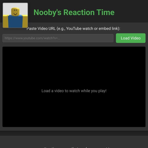 Noobys Reaction Time