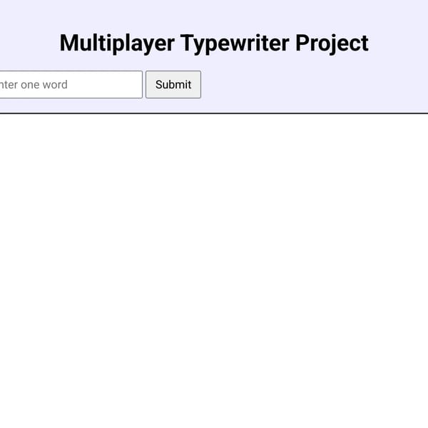 Typewriter Project