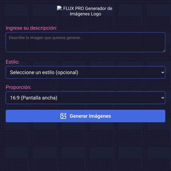 Generador de Imágenes FLUX PRO