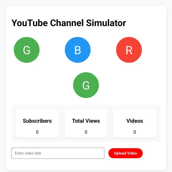 YouTube Channel Simulator