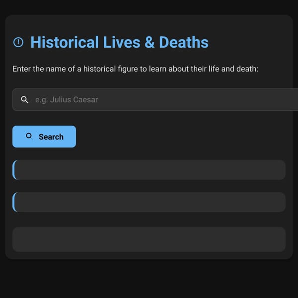 Historical Deaths
