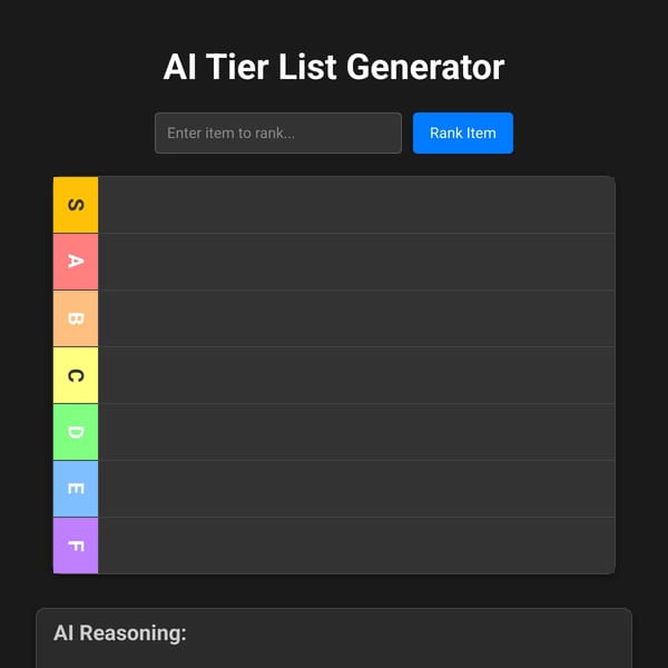 AI Tier List