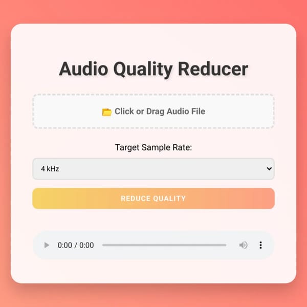 Audio Quality Reducer