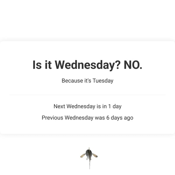 Is It Wednesday?